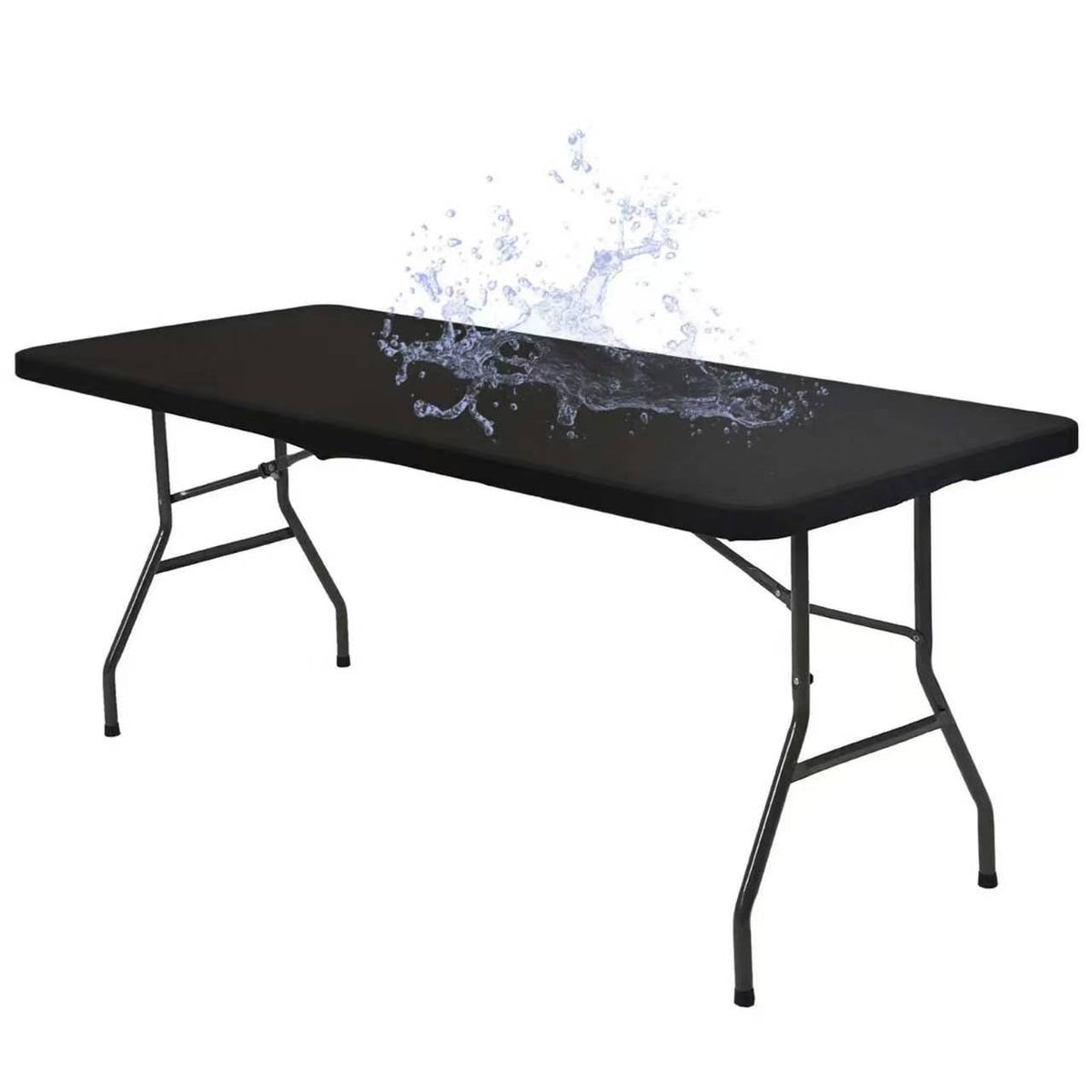 ✨ Sleek Look, Zero Creases – Reusable Spandex Table Cover for Dining & Garden