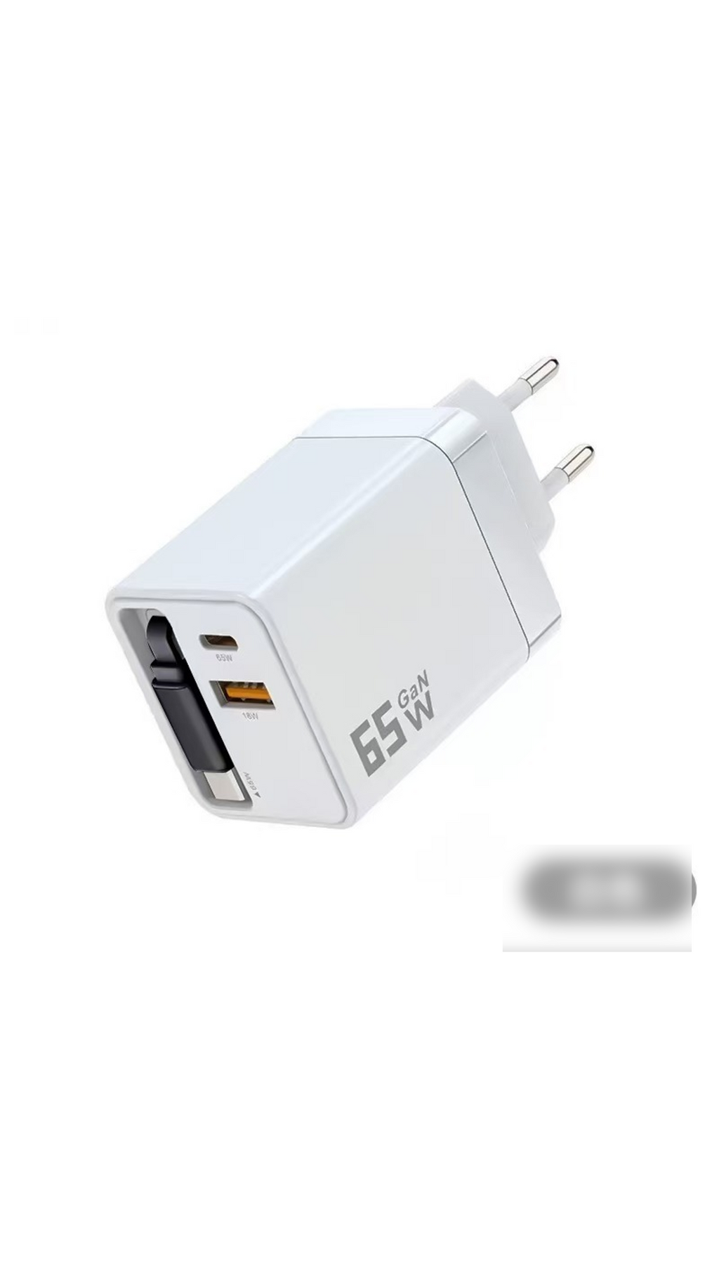 🎉 2026 Sale — Over 32000 Sold! 💰65W Fast Charging Phone Charger Block with Retractable 80cm Type-C Cable portable
