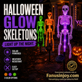 👻50% Off For Halloween! 💀Best Decorations For Spooky Ghost Vibes!🎃💡 Solar Skeleton Stake Lights – Glow In The Dark, Solar Powered, Easy To Install. Ideal For Haunted Yard, Porch & Walkway! 👻🪦✅