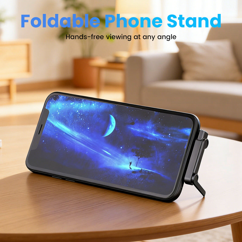 Fast Charging Adapter with 360° Foldable Phone Stand
