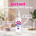 🐶50% OFF NOW! Instant Pet Detangling Hair Care Spray – Knot Remover Silky Finish Quick Dry Fur Detangler, No Rinse Grooming Spray for Dogs & Cats Long Short Hair Daily Grooming