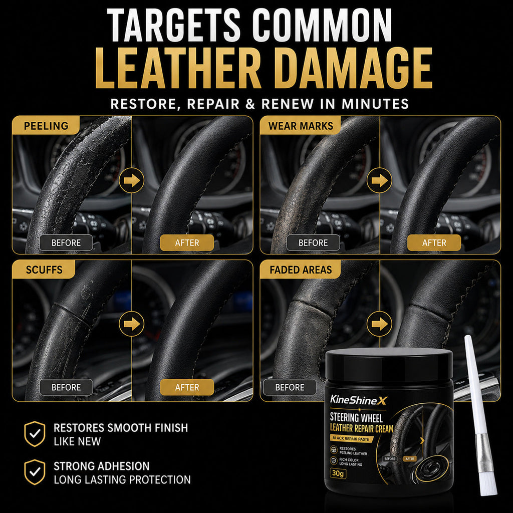 🔥Last day of the limited-time 50% off sale!🔥Leather Repair Cream for Steering Wheels
